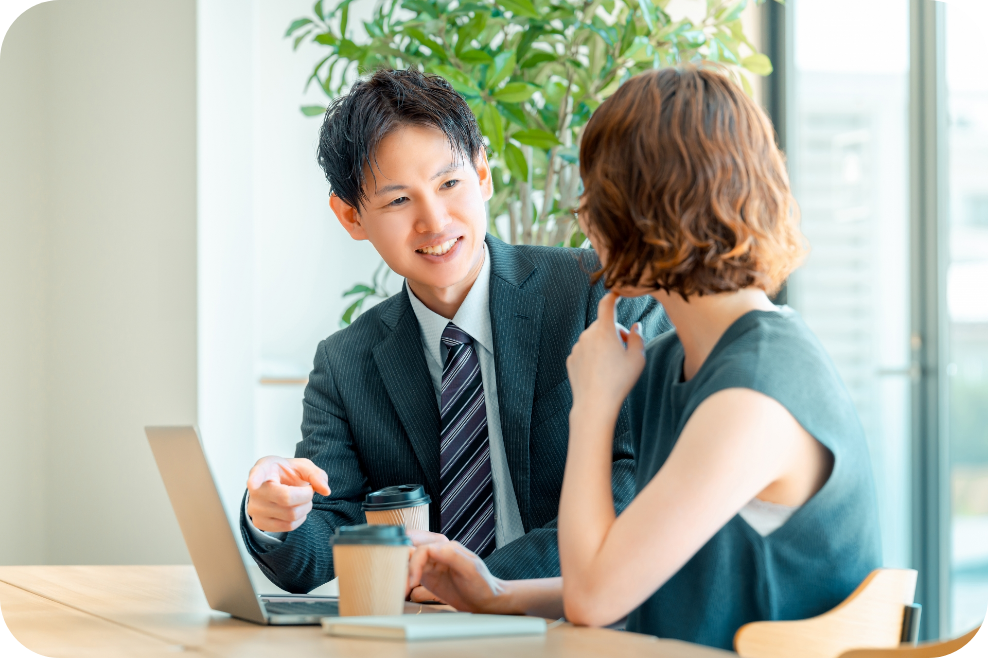 シンママライバーとスタッフが会話
